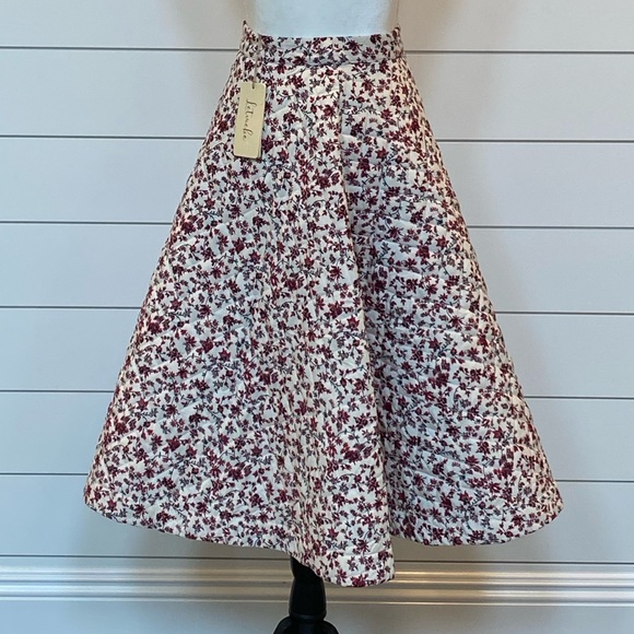 NWT Anthropologie Let It Be Me Quilted Midi Skirt - Picture 1 of 9